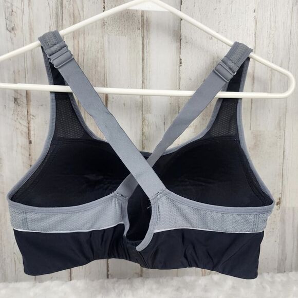 Danskin Now Max Support Cross Back High Impact Sports Bra Black Size 36C - Picture 2 of 8